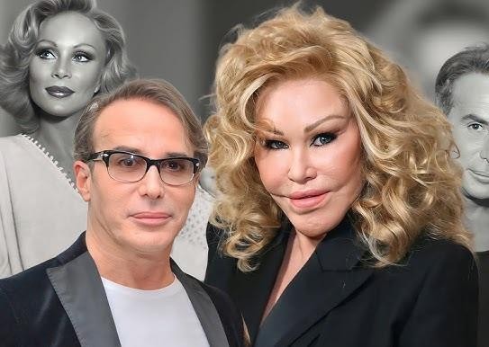 Zbliżenie na twarz Jocelyn Wildenstein, ukazujące charakterystyczne rysy po operacjach plastycznych, które przyniosły jej przydomek „kobieta-kot”.